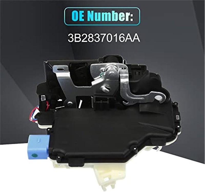 QASULER Front Right Door Lock Catch Actuator for VW Polo MK4 9N - Image 2