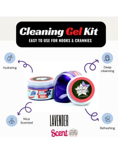 Toys Car Detailing Kit Gel for Car interior Dashboard Cleaner Products Non Water Dust Remover Scented Freshner Upholstery Cleaning Putty Pc Laptop Computer Cleaning Accessories Car Slime Kits  - Image 3