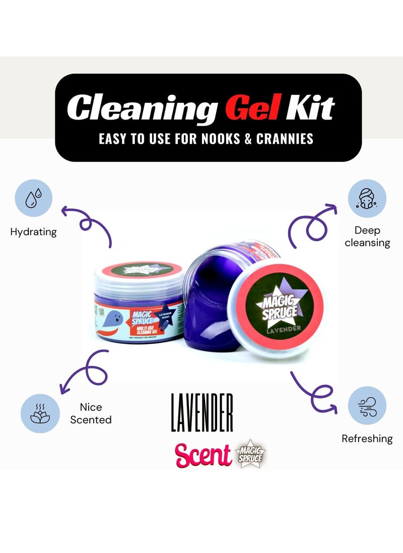Toys Car Detailing Kit Gel for Car interior Dashboard Cleaner Products Non Water Dust Remover Scented Freshner Upholstery Cleaning Putty Pc Laptop Computer Cleaning Accessories Car Slime Kits  - Image 3