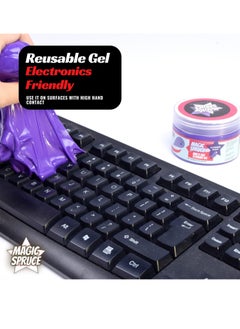 Toys Car Detailing Kit Gel for Car interior Dashboard Cleaner Products Non Water Dust Remover Scented Freshner Upholstery Cleaning Putty Pc Laptop Computer Cleaning Accessories Car Slime Kits  - Image 5