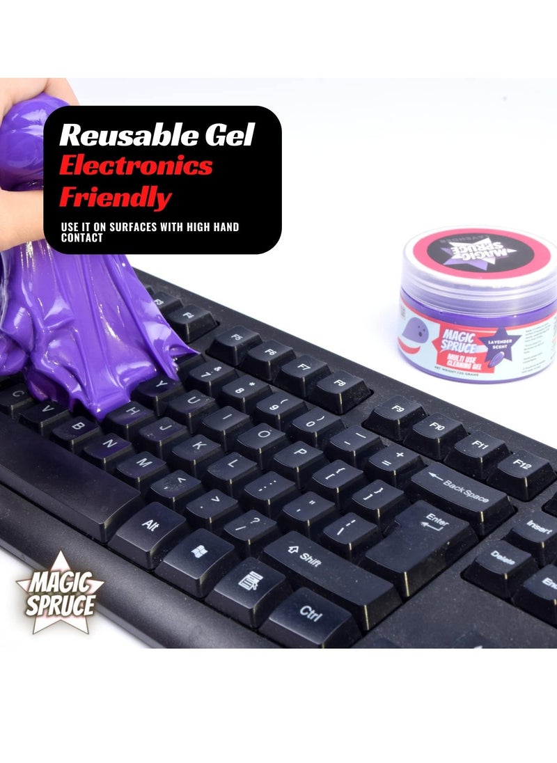 Toys Car Detailing Kit Gel for Car interior Dashboard Cleaner Products Non Water Dust Remover Scented Freshner Upholstery Cleaning Putty Pc Laptop Computer Cleaning Accessories Car Slime Kits  - Image 5