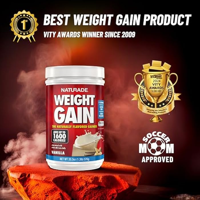 Naturade Weight Gain Instant Nutrition Drink Mix, Vanilla ,20.3 Ounce - Image 5