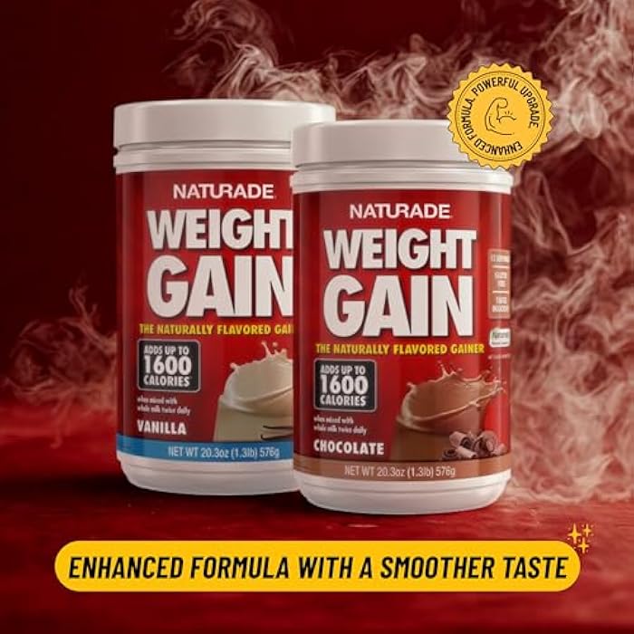 Naturade Weight Gain Instant Nutrition Drink Mix, Vanilla ,20.3 Ounce - Image 3