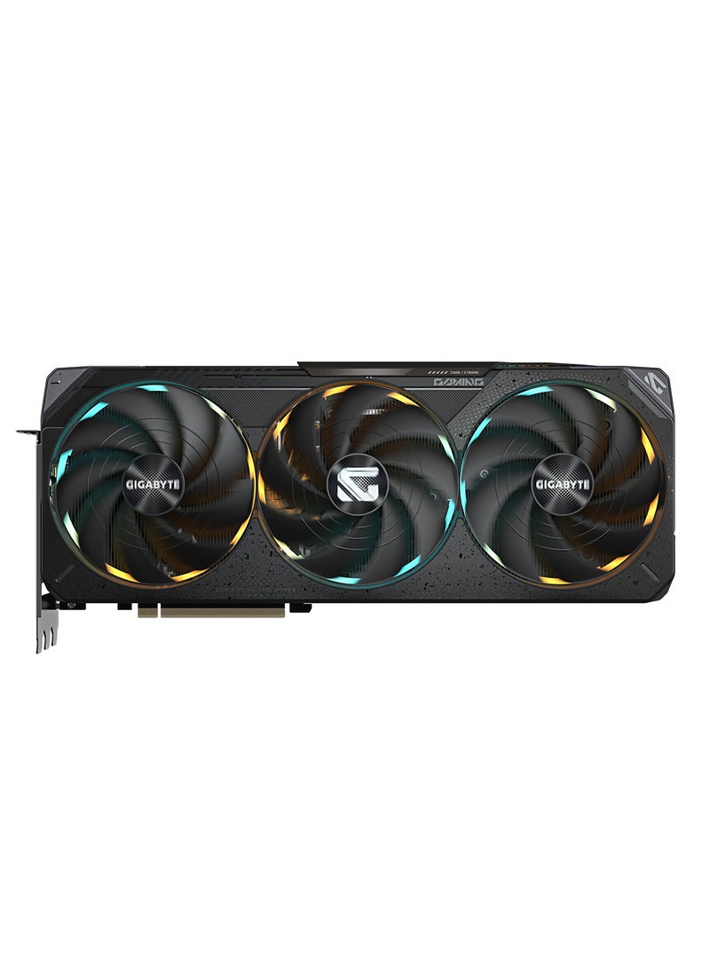 GIGABYTE GeForce RTX™ 5080 GAMING OC 16GB GDDR7 Graphics Card, 2730 MHz Core Clock, PCI-E 5.0, 30 Gbps Memory, 256-bit Memory Bus, WINDFORCE Cooling, RGB Halo, Dual BIOS, DisplayPort 2.1a x3, HDMI 2.1b, ATX, DirectX 12, OpenGL 4.6 | GV-N5080GAMING OC-16GD Black - Image 4