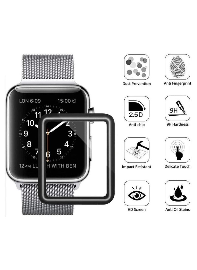 Generic - 3D Curved Edge Full Coverage Soft Tpu Screen Protector for Apple Watch Series 1/2/3 _42mm - Image 1
