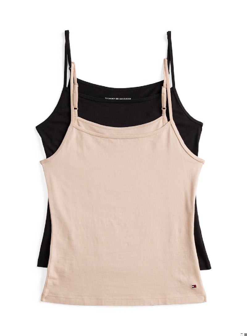 TOMMY HILFIGER 2-Pack Flag Embroidery Camis 