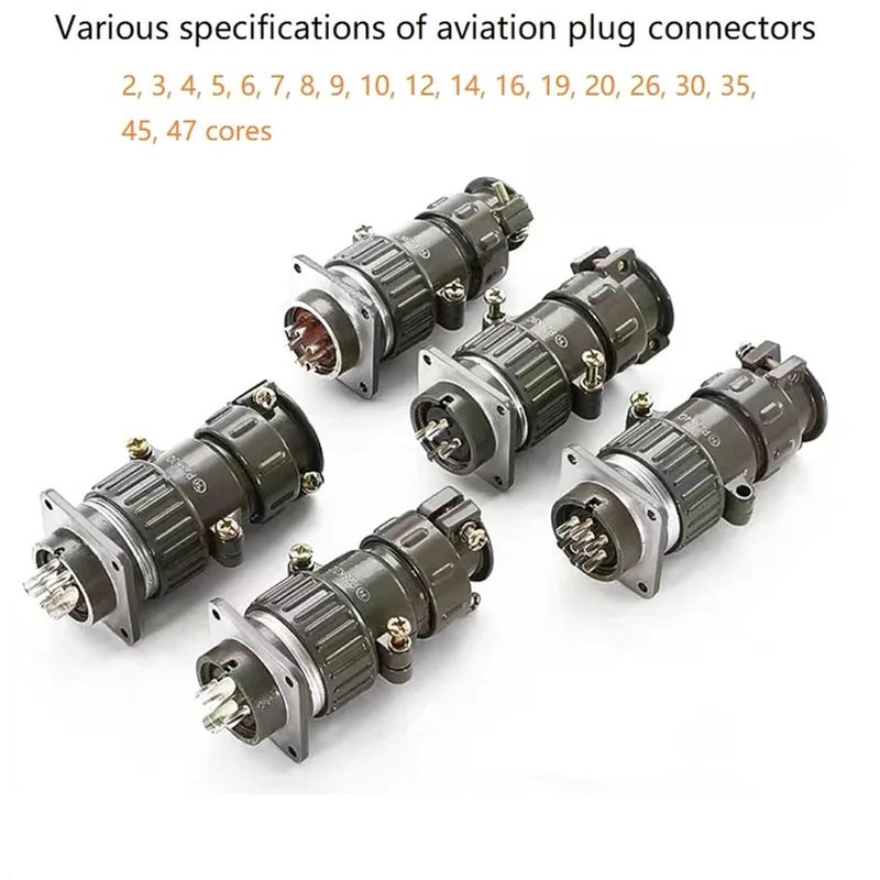 2, 3, 4, 5, 6, 7, 8, 9, 10, 12, 14, 16, 20, 26, 30, 35, 45 core P20 / P28/P32 / P40 / P48 / P55 / P60 Connector(7 pins P20) - Image 3