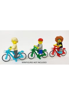Brick Loot Toy Motorcycle Dirt Bike And Bicycle Big Bundle For Lego Minifigures 5 Motor Bike Motorcycle And 3 Bikes Kids Ages 6 + Fits Major Brands' Minifigure 8 Piece Mini Figures Not Included  - Image 3