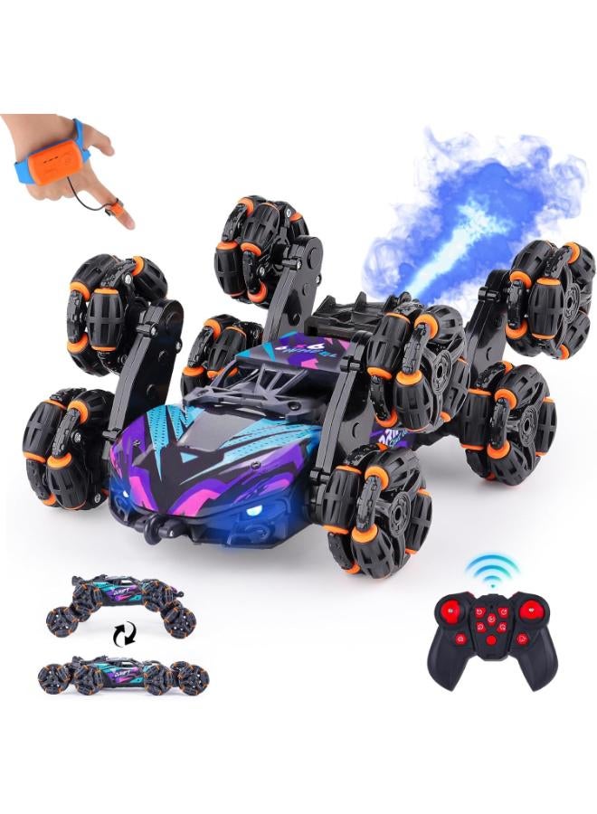 لعبة سيارة حركات بهلوانية رائعة تعمل بالتحكم عن بعد بثمانية عجلات - يتم التحكم بها يدويًا - Image 1