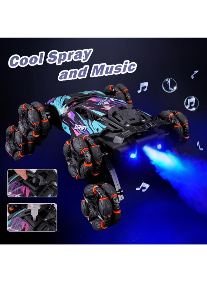 لعبة سيارة حركات بهلوانية رائعة تعمل بالتحكم عن بعد بثمانية عجلات - يتم التحكم بها يدويًا - Image 3