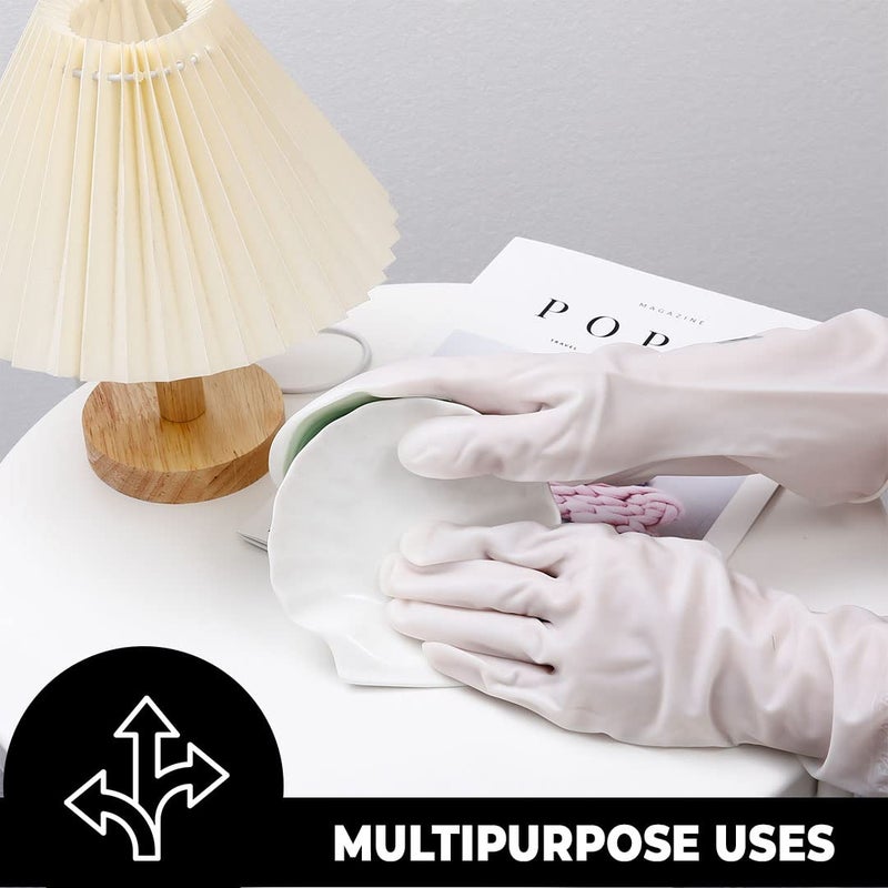 Kuber Industries Kuber Industries Multi-Purpose Silicon Gloves For Kitchen Cleaning, Pet Grooming & Gardening|Reusable Gardening Gloves|Heat Resistant For Better Protection|Green - Image 4