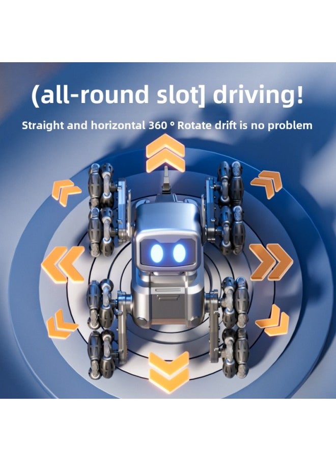 Mechanical Eight-wheel Robot Dog Hand Sensing Remote Control Four-wheel Drive Car Electric Robot Boys And Girls Stunt Children's Toys-Color:Eight-wheel Stunt Robot Dog -Specifications:Two Sets Of Body Rechargeable Batteries  - Image 4