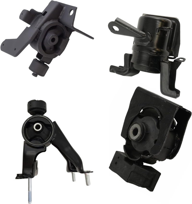 TRQ 4pc Engine & Transmission Mount Kit for Toyota Corolla - Image 1