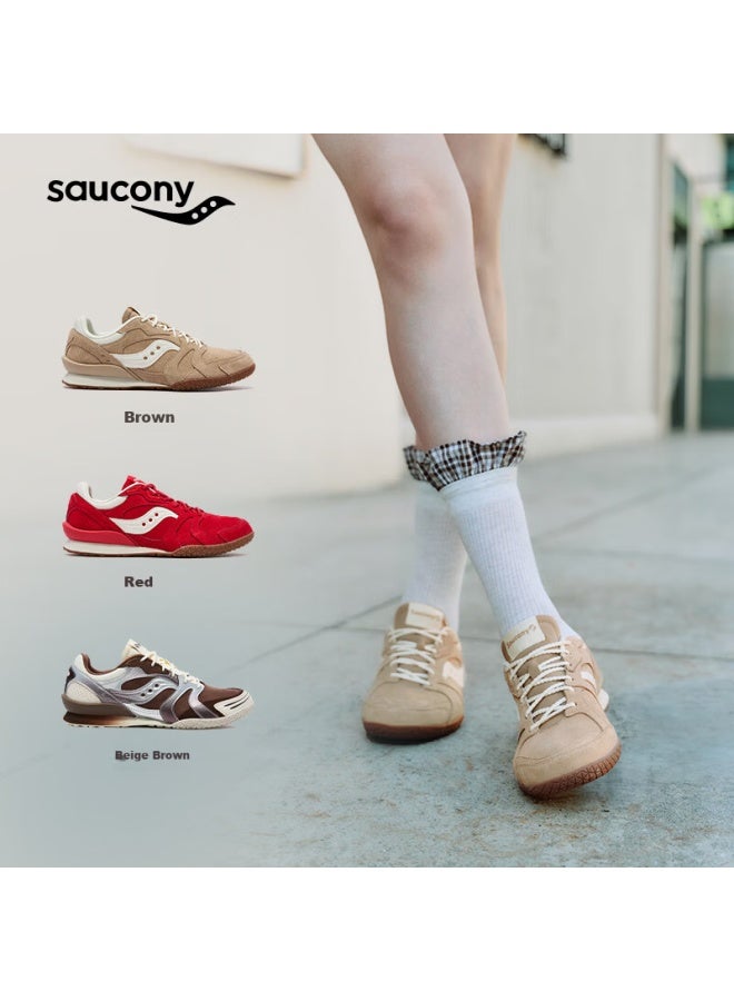 Saucony Bullet V2 Women's Classic Retro Lightweight Comfortable Trendy Low-top Casual Shoes Red Size 38 - Image 2