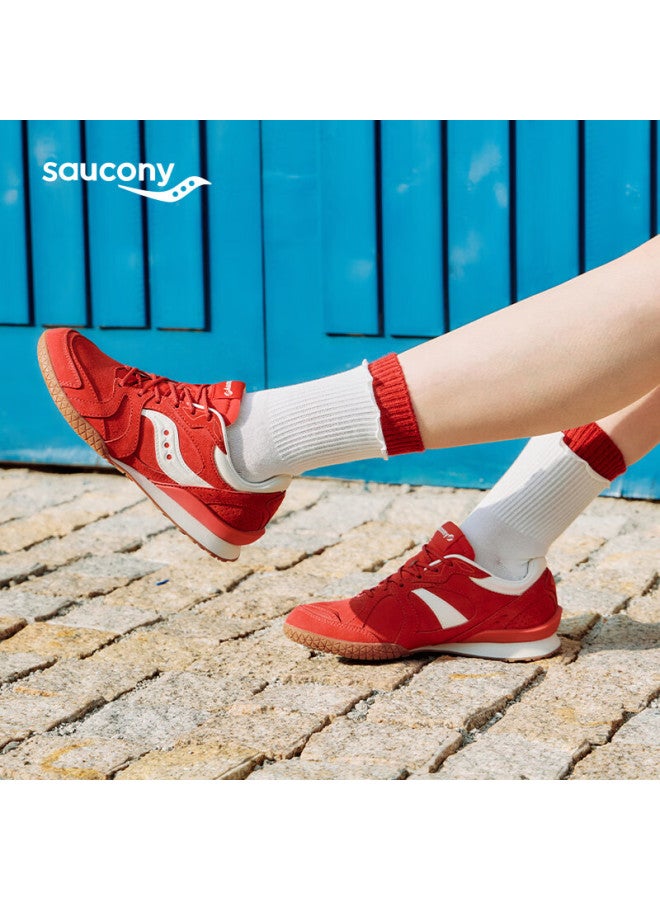 Saucony Bullet V2 Women's Classic Retro Lightweight Comfortable Trendy Low-top Casual Shoes Red Size 38 - Image 1