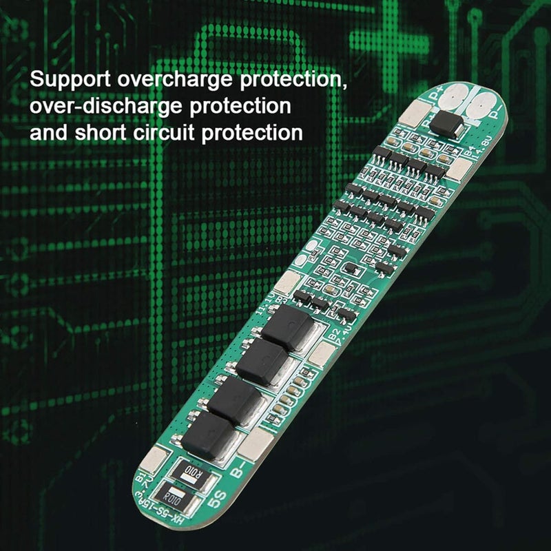 klarako 18.5V/21V 15A 5S BMS PCB Board Li ion Battery BMS Protection Board for Electric Power Tool 18560 Batteries Multi Protectional Lithium Battery Charging Protection Board - Image 2