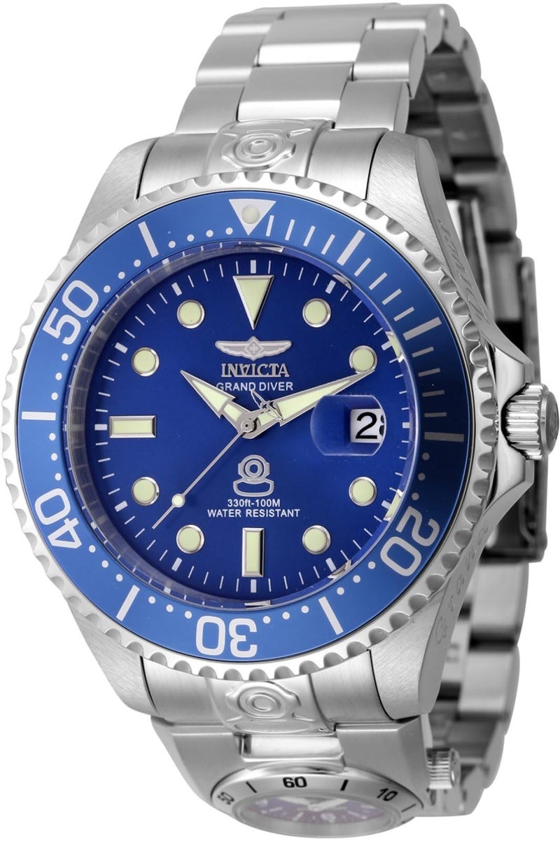 Invicta Pro Diver Men 47mm Stainless Steel Steel Blue dial NH35A Automatic - Image 1