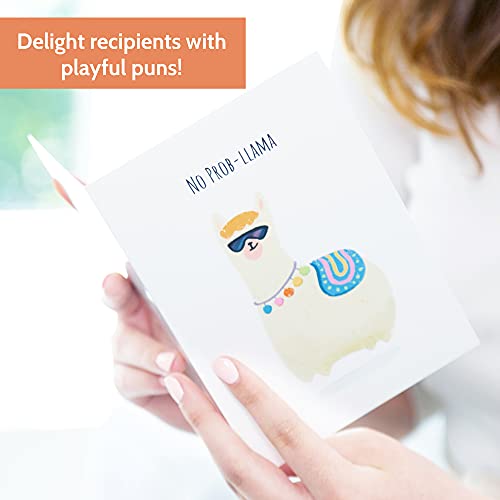 T MARIE 24 Funny Notecards and Envelopes Set - Blank Thinking of You Note Cards for Kids, Friends, Students, Camp Cards and More - Say Hello, Thank You or I Miss You with Funny Greeting Cards - Image 4
