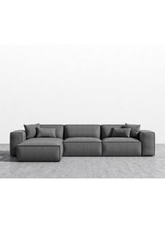 Al Home 4 Seater L-shape Sofa  Linen 200×300×90 Cm - Grey -  - Image 1