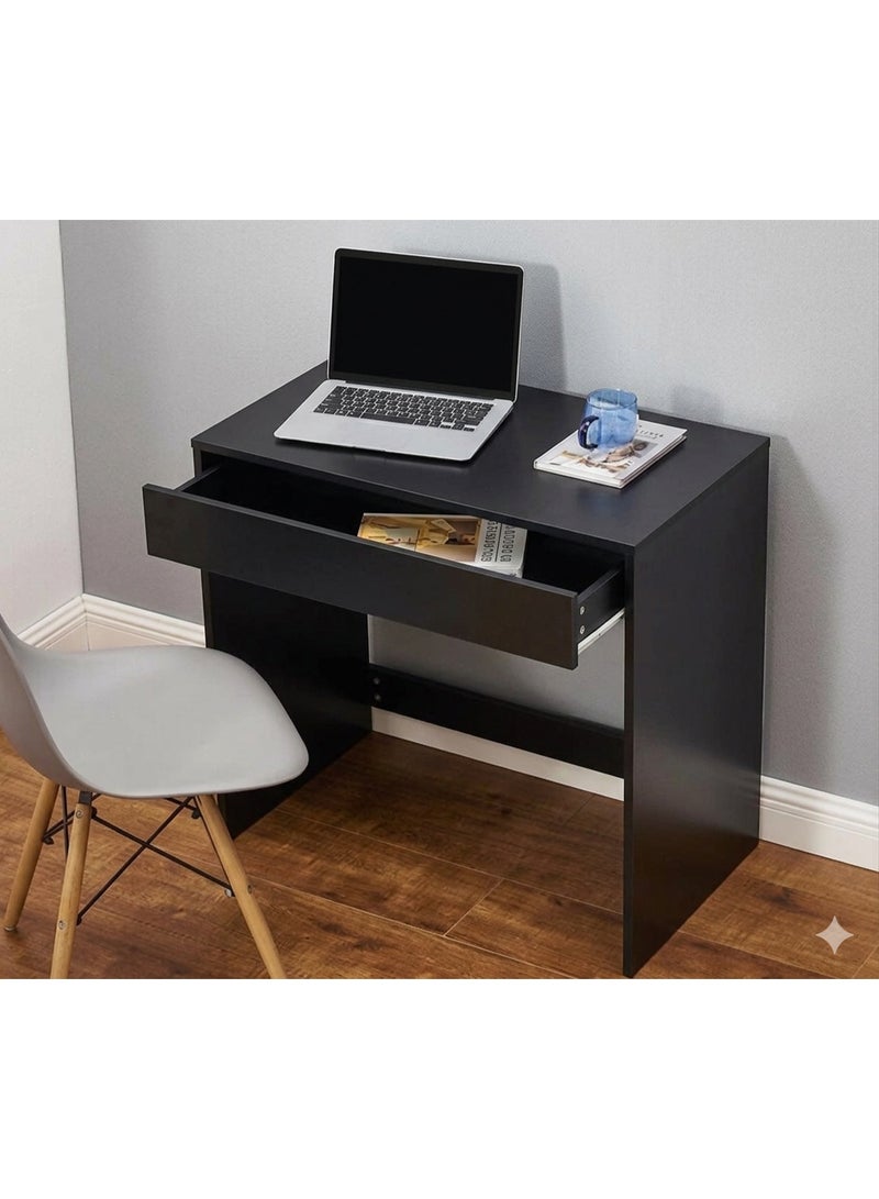 Studying Desk with drawer, Compact Computer Desk for SmalLSpaces, Work from Home Table, Minimalist Writing Desk for Bedroom or Office, Sleek Design 60 *40*75 CM - Image 1