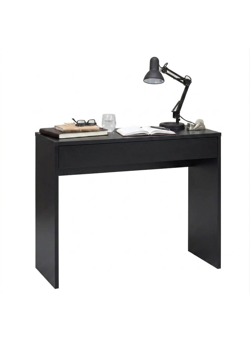 Studying Desk with drawer, Compact Computer Desk for SmalLSpaces, Work from Home Table, Minimalist Writing Desk for Bedroom or Office, Sleek Design 60 *40*75 CM - Image 2