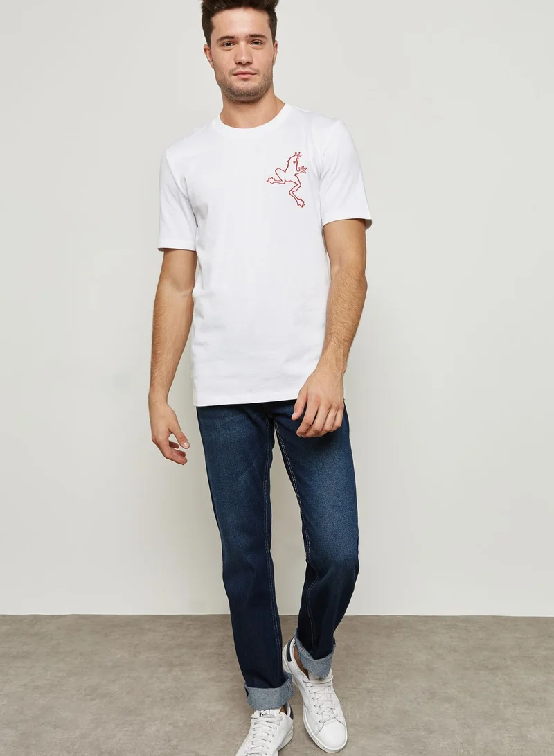 Mango Man Frog Embroidered T-Shirt