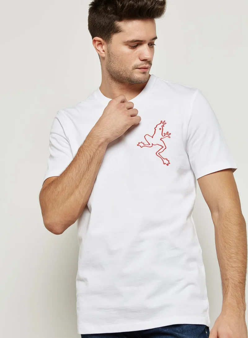 Mango Man Frog Embroidered T-Shirt