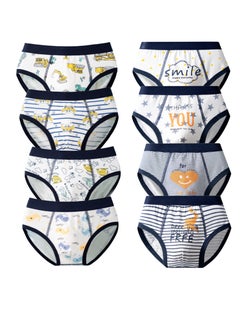 Generic 8 Pieces Boys Underwear Kids Soft Breathable Cotton Toddler Boy Underpants Briefs Knickers Kids Underwear Trunk  - Image 1