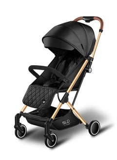 TEKNUM Baby Travel Lite Stroller Sld With Lightweight And Easly Foldable - Black Gold  - Image 1