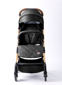 TEKNUM Baby Travel Lite Stroller Sld With Lightweight And Easly Foldable - Black Gold  - Image 5