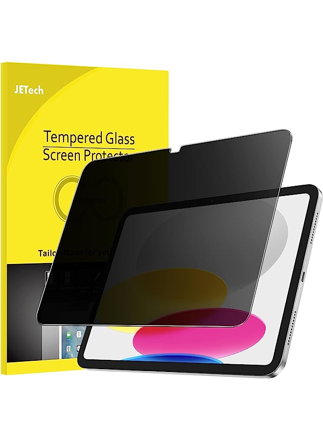 JETech Privacy Screen Protector for iPad 10 (10.9-Inch, 2022 Model, 10th Generation), Anti-Spy Tempered Glass Film - Image 1