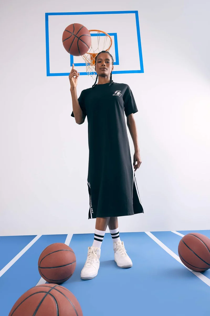 DeFacto Oversize Pique NBA Los Angeles Lakers Licensed Dress