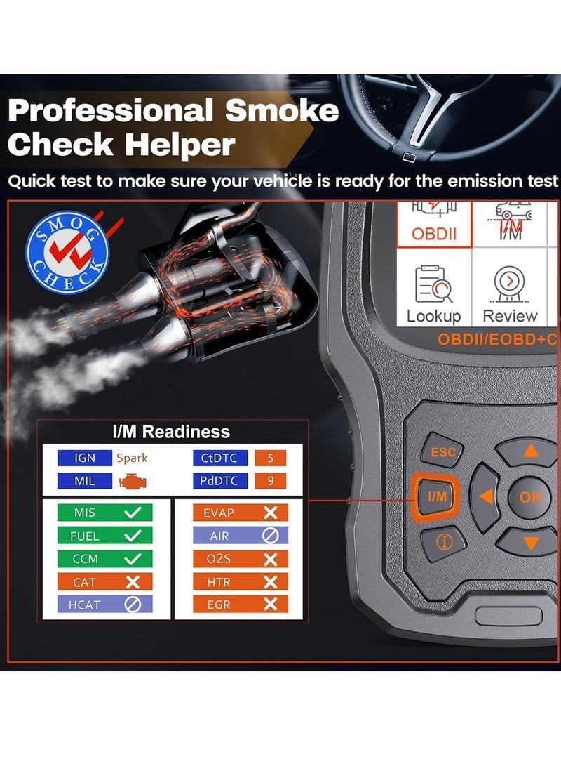 Ancel Professional OBD2 Scanner with Battery Test Code Reader for Vehicle Engine Check Scan Live Data Car Diagnostic Tool All-in-One OBD 2 Function and Graphing Battery Status - Image 5