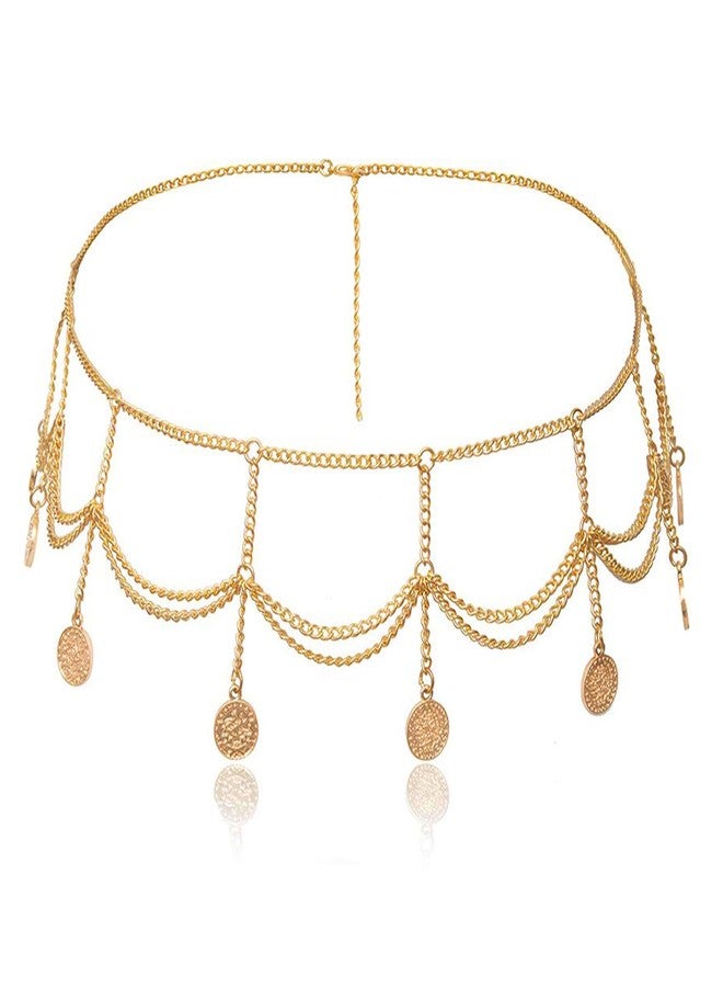 Peora Gold Plated Body Chain Kamarbandh Belly Waist Chain Dress Belt Summer Beach Jewellery for Women - Image 1