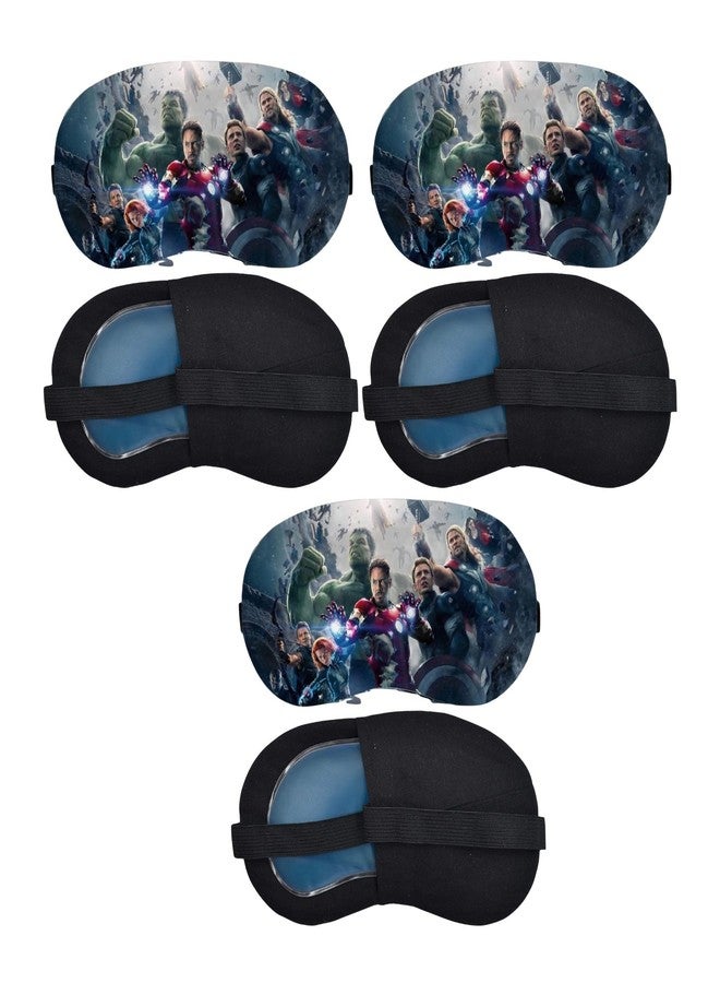 Samtrish Marvel Hero Eye Mask for Travel & Naps | Ice Gel Pad for Puffy Eyes | Cool, Gift for Boys. | Pack of 3 - Image 1