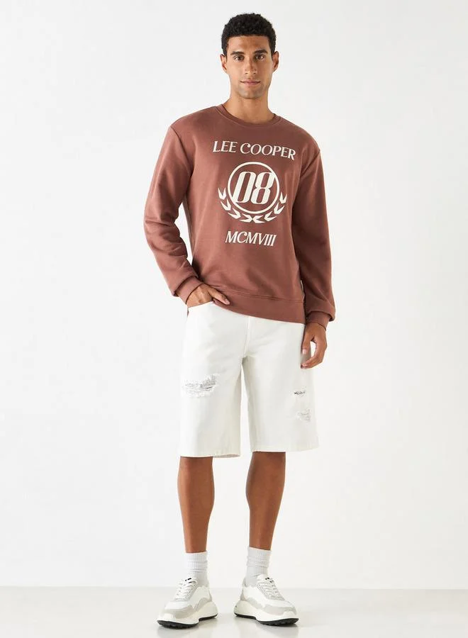 Lee Cooper Lee Cooper Printed Sweatshirt with Crew Neck