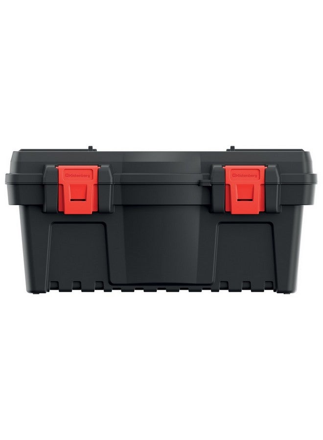 Kistenberg Dark Ergonomic Handle Durable Polymer Blend Tool Box Black and Red 50 cm KDR5025N - Image 2