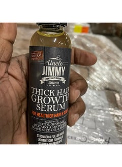 أونكل جيمي سيروم نمو الشعر الكثيف من Uncle Jimmy، علاج نمو الشعر، مضاد لتساقط الشعر، يعزز كثافة الشعر وقوته للرجال والنساء، 4 أونصة سائلة  - Image 5