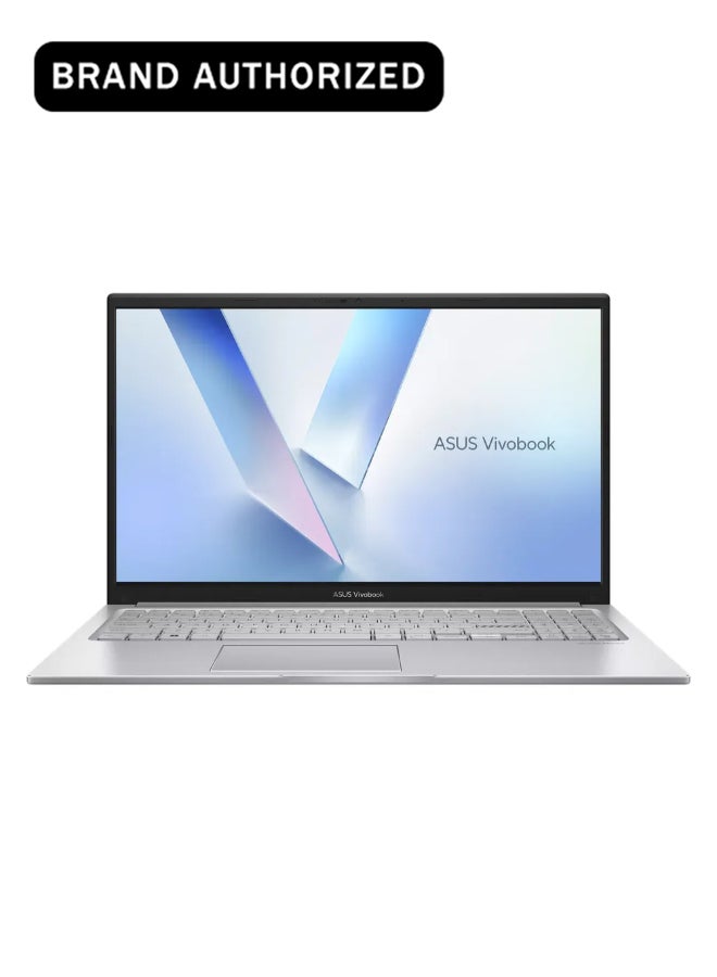 ASUS Vivobook 15 Laptop, Intel Core 5 120U Processor, 16GB RAM, 512GB SSD, 15.6" FHD Display, Windows 11 Home, Backlit English & Arabic Keyboard, Cool Silver, 1 Year Warranty | X1504VA-BQ580W Cool Silver - Image 1