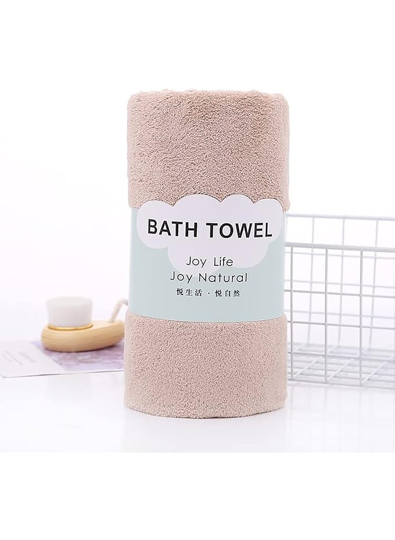 Coral Velvet Bath Towels Set of 3, 70 x 140 cm, Ultra-absorbent Soft Towels, Quick-drying, Versatile for Sports, Travel, Fitness, Yoga and Beach (3 Colors) - Image 2