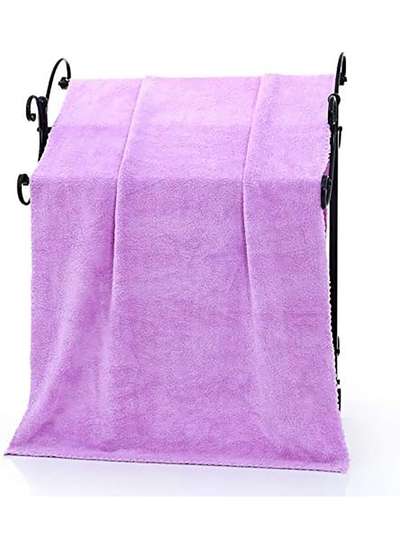 Coral Velvet Bath Towels Set of 3, 70 x 140 cm, Ultra-absorbent Soft Towels, Quick-drying, Versatile for Sports, Travel, Fitness, Yoga and Beach (3 Colors) - Image 5
