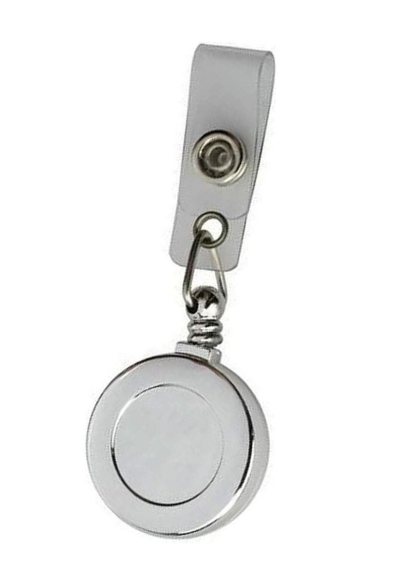 PARTNER - 50-Piece Badge Reel for ID Cards Metallic Body - Image 1
