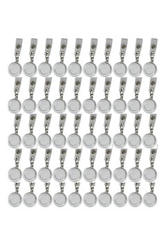 PARTNER 50-Piece Badge Reel for ID Cards Metallic Body  - Image 1