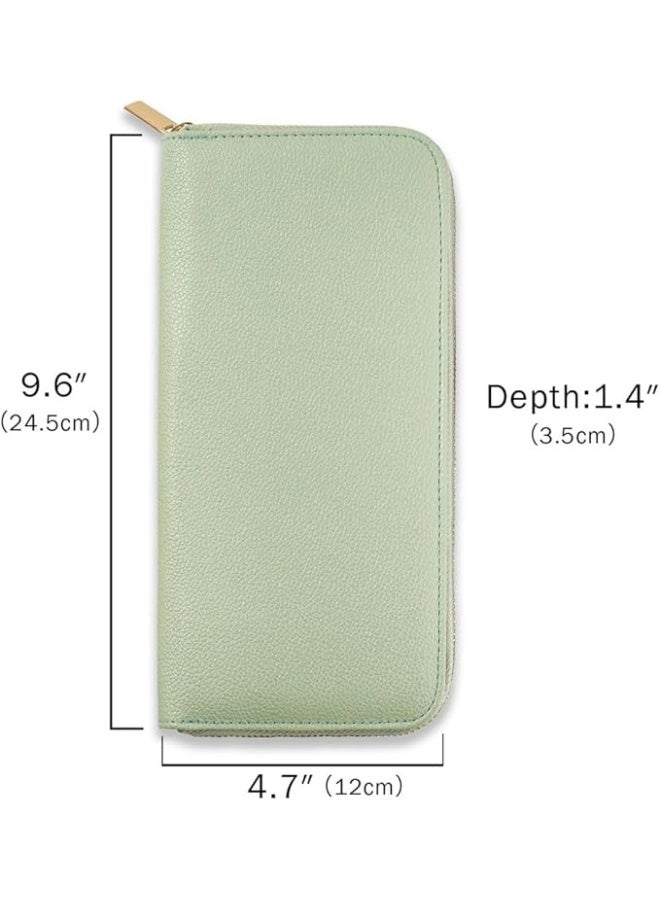 كاست ويف حقيبة تنظيم مجوهرات للسفر، حقيبة صغيرة مريحة لتنظيم المجوهرات، حافظة للكتب والخواتم مع حقيبة بسحاب، سهلة الحمل، للنساء والفتيات، والخواتم، والقلائد، والاقراط، والاساور، والبروش - Image 3