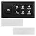 KVAEY 2PCS Eject Blank Car Button Stickers Funny Seat Eject Vinyl Decal Fits All Blank Buttons Novelty Eject Dash Switch Labels Unused Button Decor for Truck SUV Car Accessories MS - Image 2