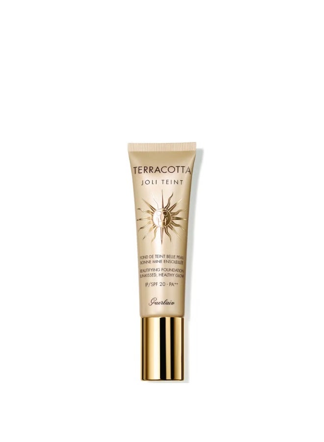 GUERLAIN Terracotta Joli Teint Beautifying Foundation Sun-Kissed Healthy Glow - Medium - Image 1