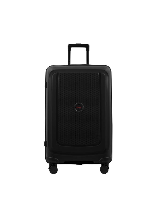 Eagle Express Clifton Polypropylene Hard Trolley Set 3 Pieces - 20 24 28 Inch All Black Spinner Luggage - Image 1