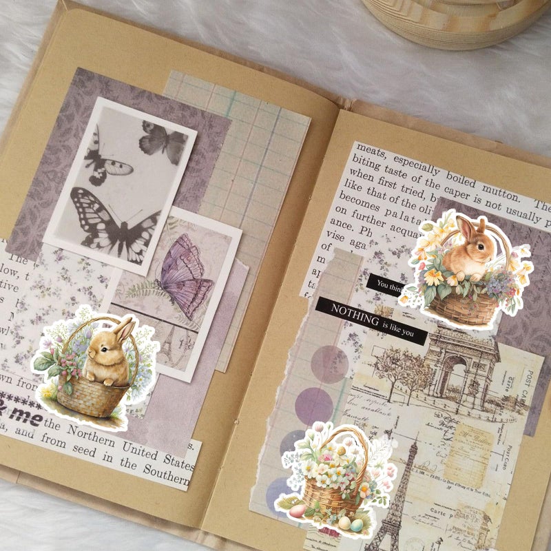 Prstincol Easter Stickers Pack 100 pcs, Easter Eggs Bunny Rabbit Stickers for Kids Adults, Cute Easter Holiday Stickers for Skateboard, Water Bottles, Scrapbook, Junk Journal, DIY Crafts - Image 5