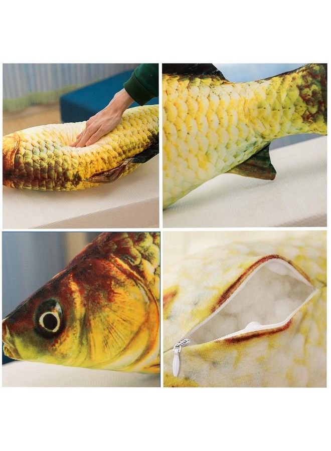 JULAN 3D Giant Soft Fish Cushion Pillow 31Inch/78Cm Stuffed Carp Toy Home Decoration And Kids Gift - Image 4