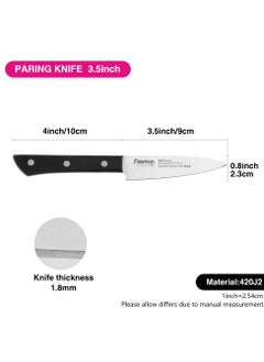 Fissman 3.5''Paring TANTO 9cm (3Cr13 steel) with Japanese Steel 420J2  - Image 5
